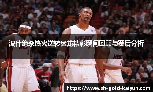 波什绝杀热火逆转猛龙精彩瞬间回顾与赛后分析